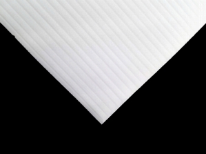 Fluted Polypropylene Sheet - White